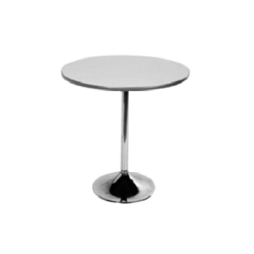 Round Table (Top white / Black) Dia 60x60X75cmH. for rental 