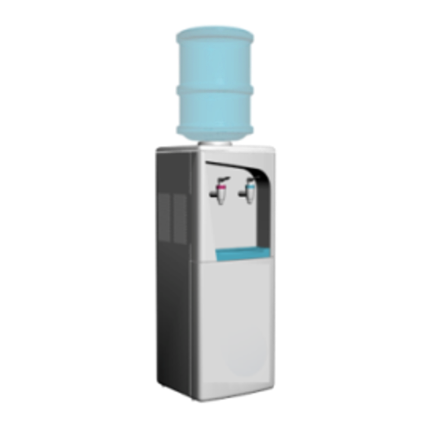 Water dispenser with Water in 3nos.  ตู้กดน้ำร้อน-น้ำเย็น + น้ำ 3 ถัง+แก้ว 200 ใบ   for rental 