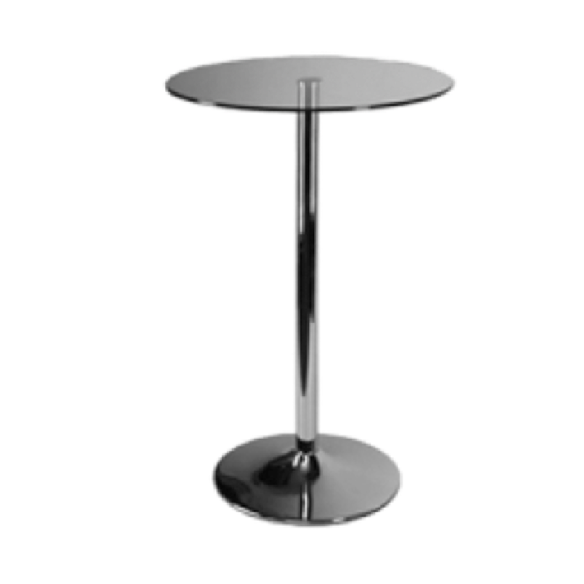 Round Table Glass top Dia 60X60x100cmH. for rental 
