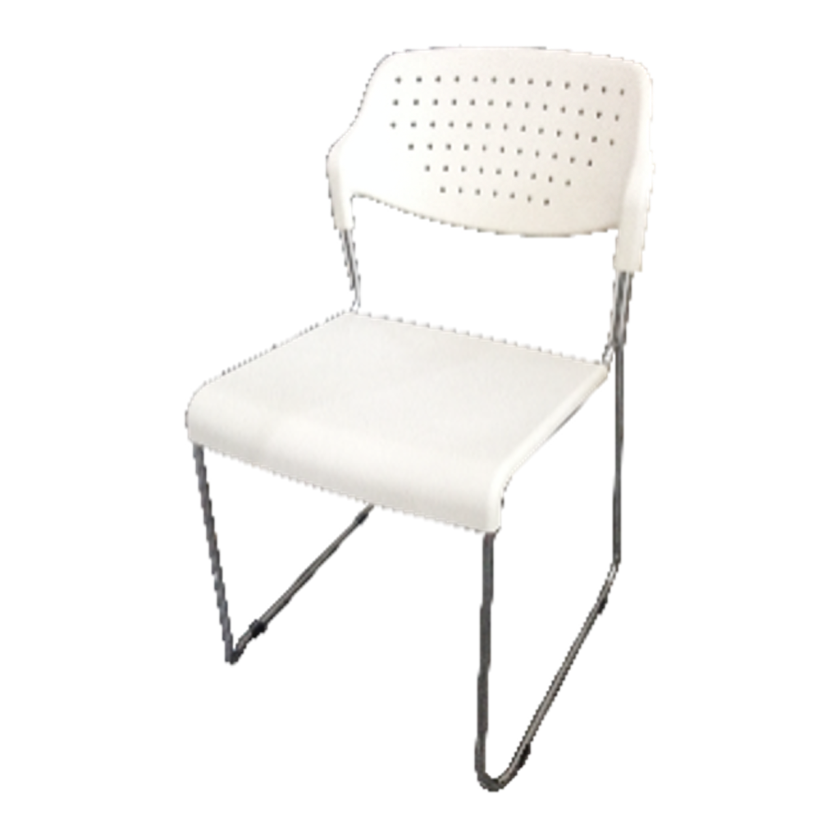 White Chair 40x40x80cmH. for rental 