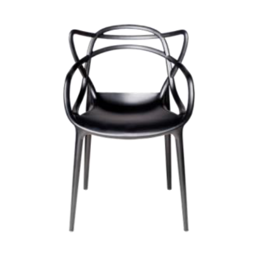 Black Chair 43 x 50.5 x 83 cmH. for rental 